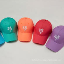 Gorra deportiva de algodón de algodón para hombres y mujeres